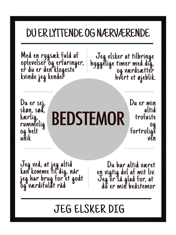 Bedstemor plakat citat