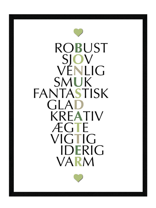 Bonusdatter citat plakat citat