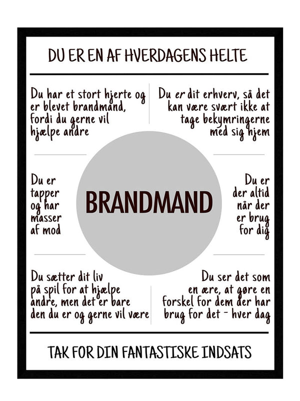 Brandmand plakat citat