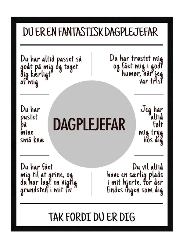 Dagplejefar plakat