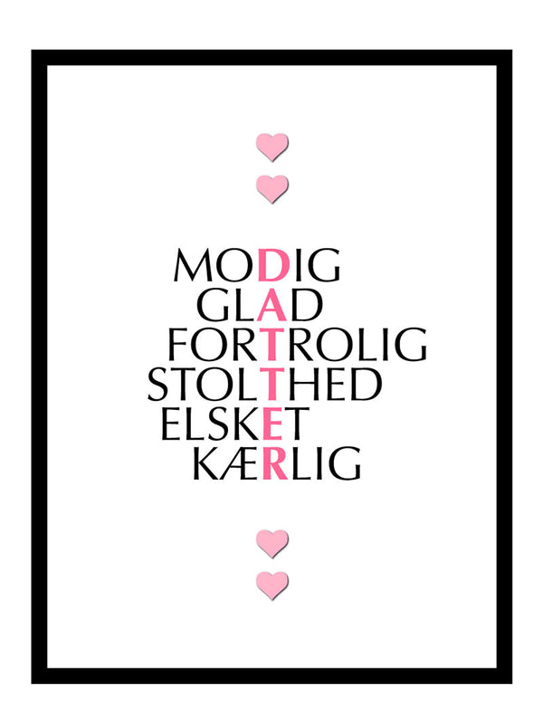 Datter citat plakat citat