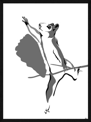 Egern illustrations plakat dyr