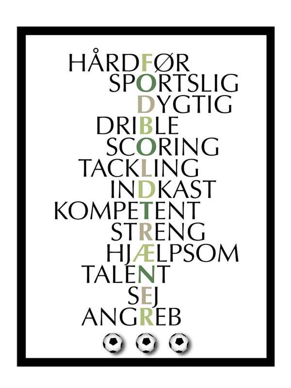 Fodboldtræner plakat citat