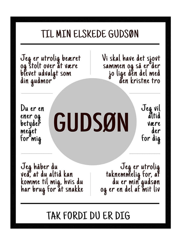 Gudsøn plakat citat