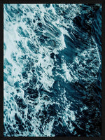 Havets bølger med skum plakat natur