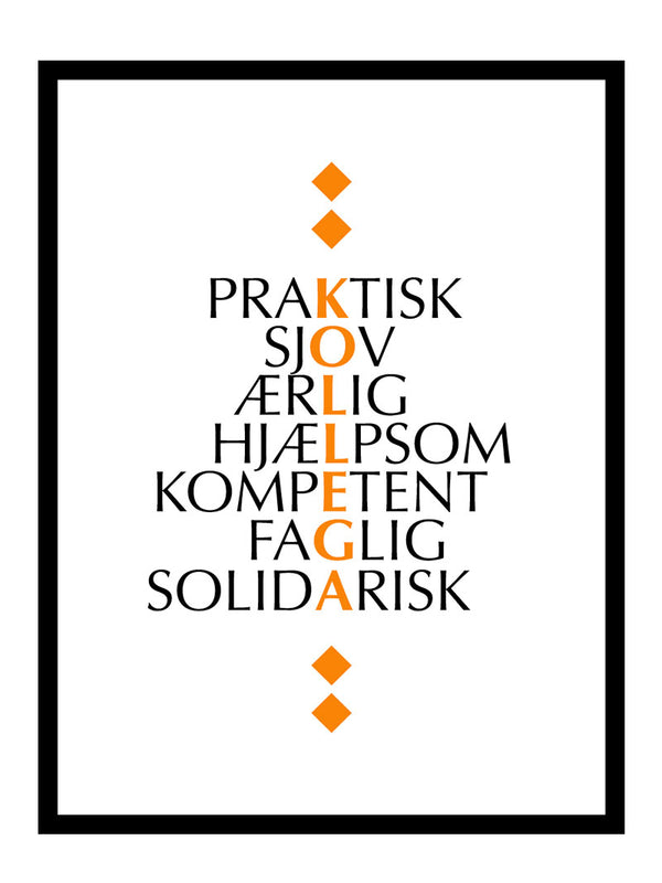 Kollega citat plakat citat
