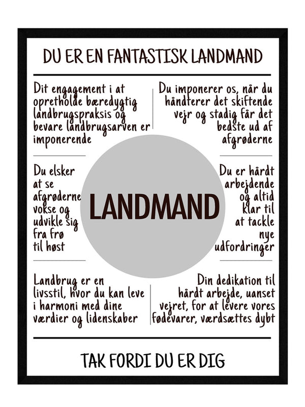 Landmand plakat