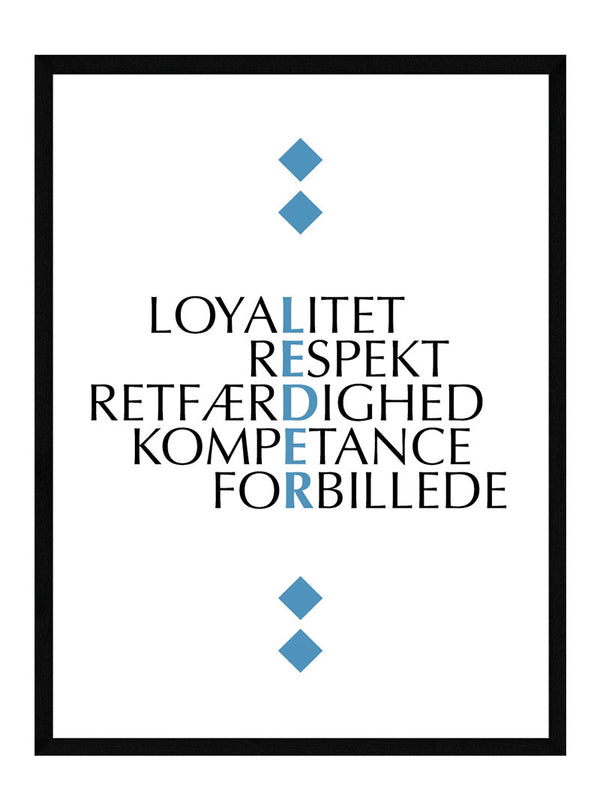 leder citat plakat citat