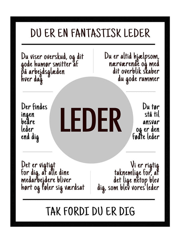 leder plakat