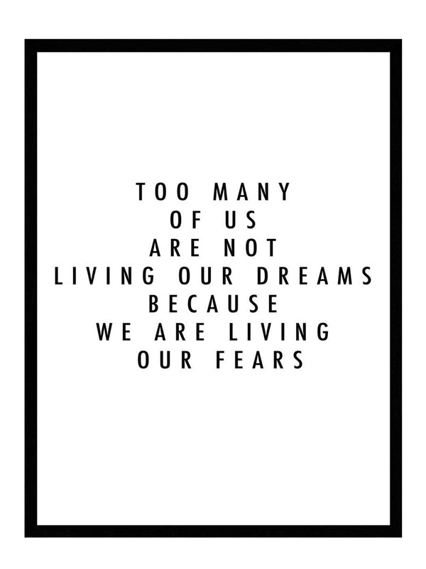 Live your dreams citat