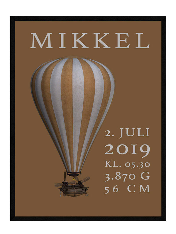 Luftballon børneplakat unisex børneplakat