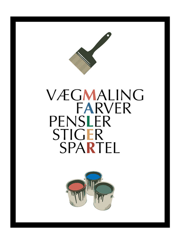 Maler citat plakat