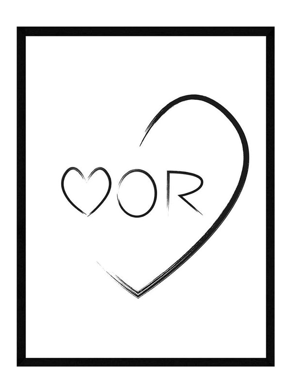 Mor hjerte hvid plakat citat