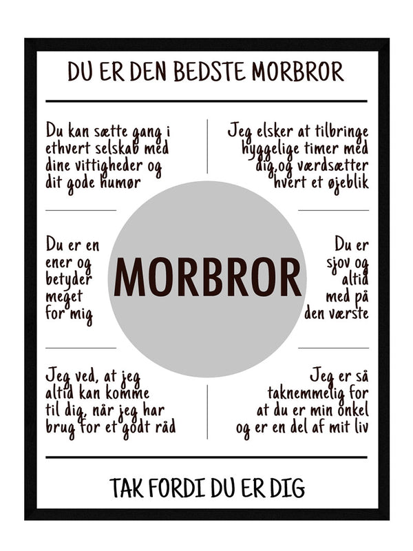 Morbror plakat citat