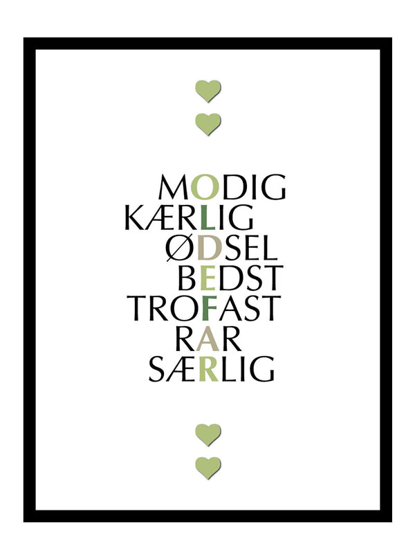 Oldefar citat plakat