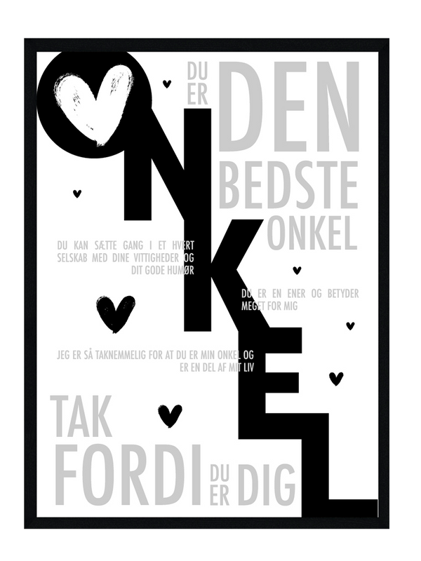 Onkel plakat - Personlig plakat citat