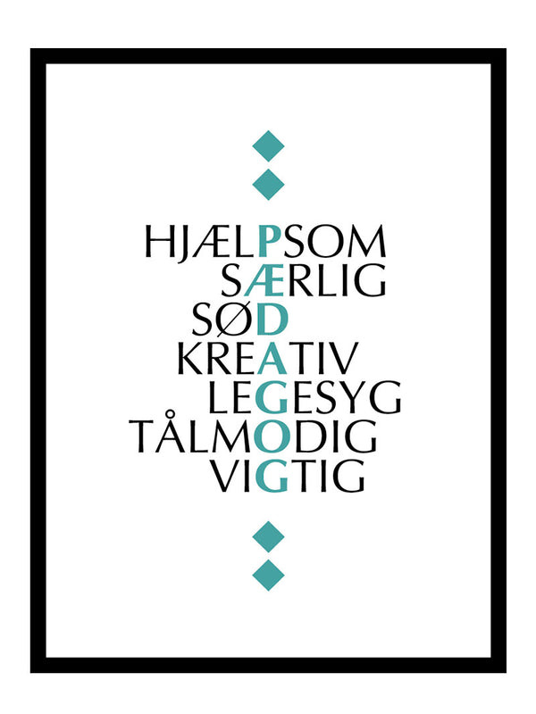 Pædagog citat plakat citat