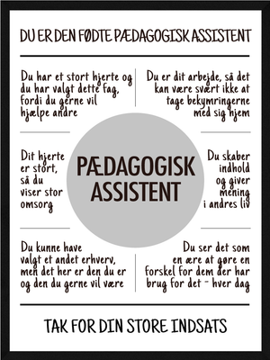 Pædagogisk assistent plakat