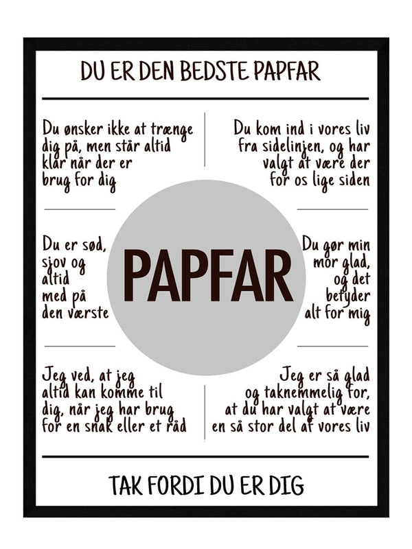 Papfar plakat citat