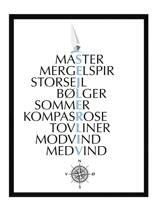 Sejlerliv citat plakat