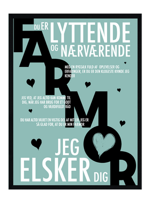 Farmor plakat - Personlig plakat