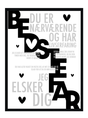 Bedstefar plakat - Personlig plakat