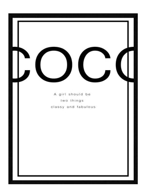 Coco chanel - plakat