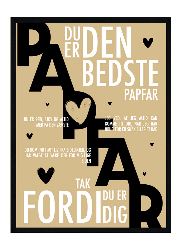 Papfar plakat - Personlig plakat