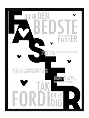 Faster plakat - Personlig plakat