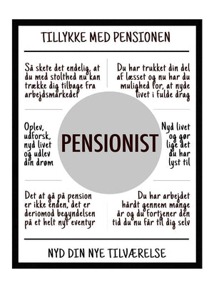 Pensionist plakat