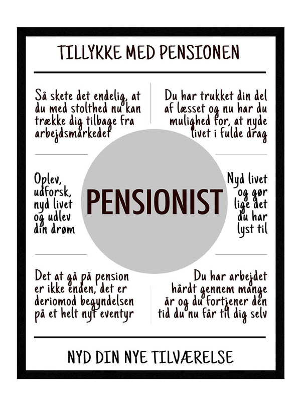 Pensionist plakat