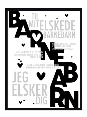 Barnebarn plakat - Personlig plakat