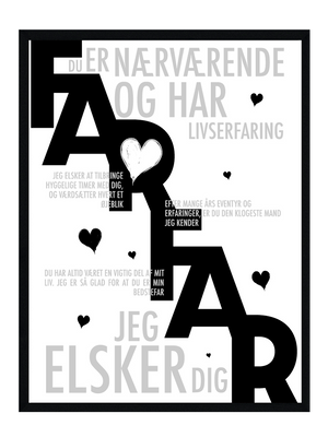 Farfar plakat - Personlig plakat