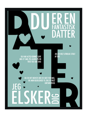 Datter plakat - Personlig plakat