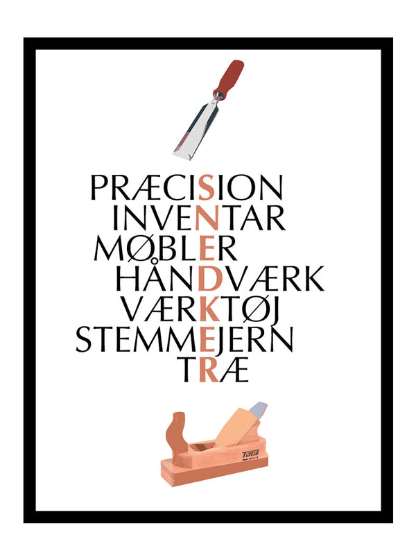 Snedker citat plakat citat