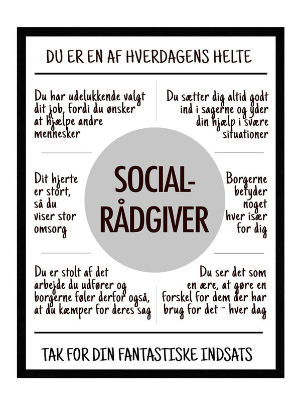 Socialrådgiver plakat citat