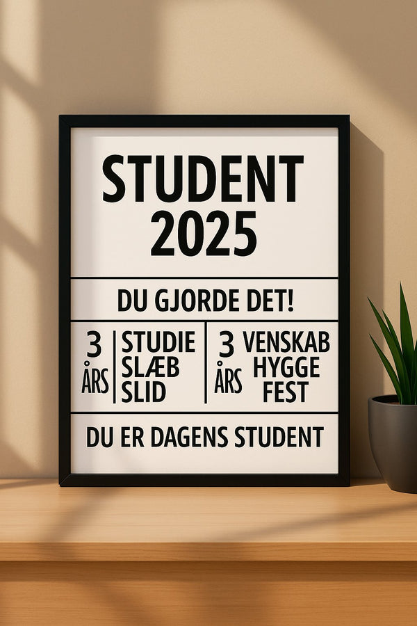 Student plakat citat
