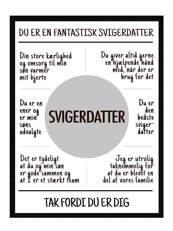 Svigerdatter plakat citat