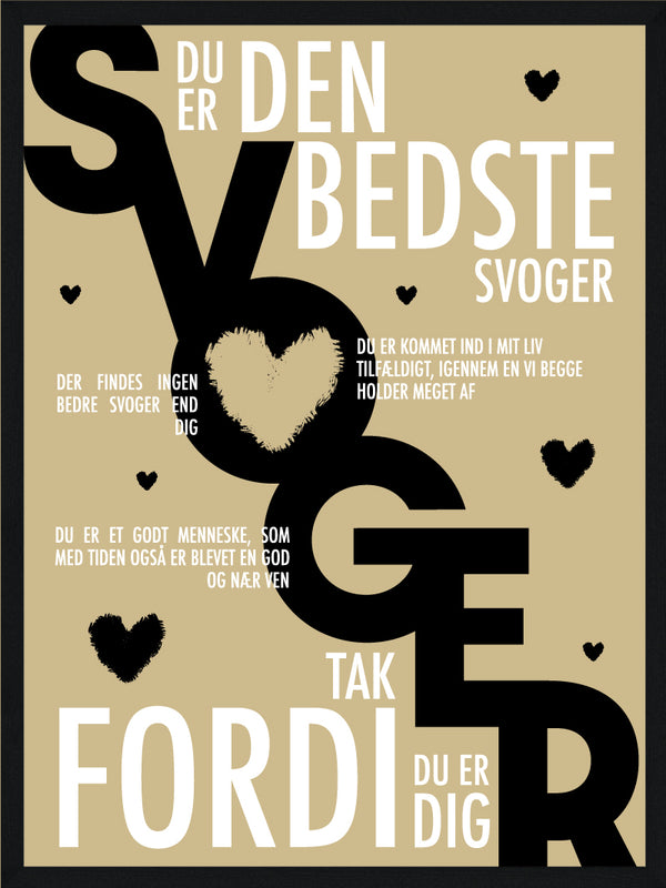 Svoger plakat - Personlig plakat citat