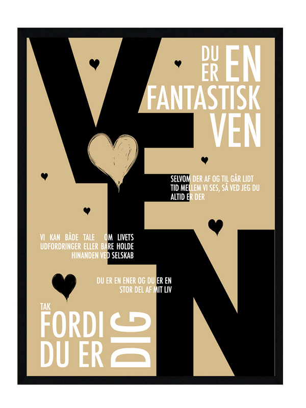 Ven plakat - Personlig plakat citat