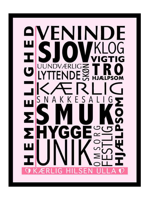 Veninde citat plakat citat