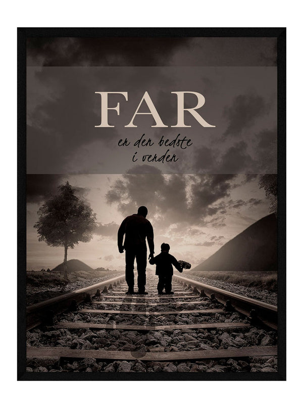 Verdens bedste far plakat - Jernbane citat