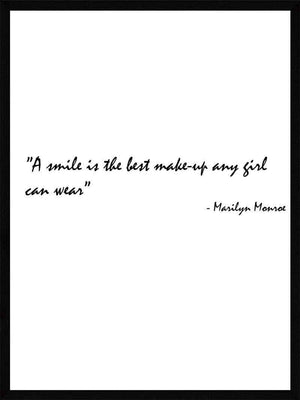 A smile is - Marilyn Monroe citat
