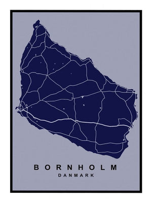 Bornholm plakat kort
