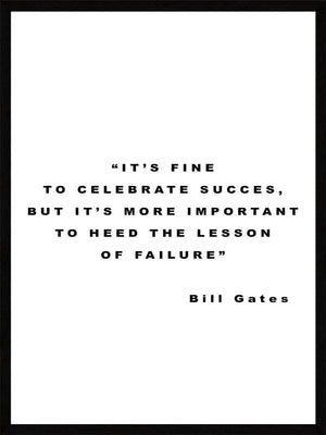 Celebrate sucess - Bill Gates Plakat citat