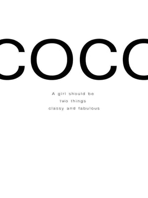 Coco chanel - plakat personer