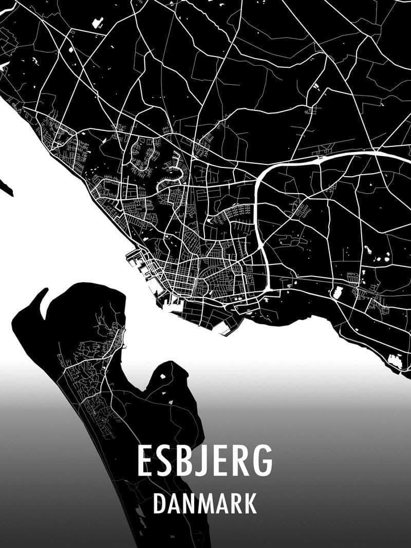 regulere sø tvetydig → Esbjerg plakat. Køb by plakater fra 29 kr!