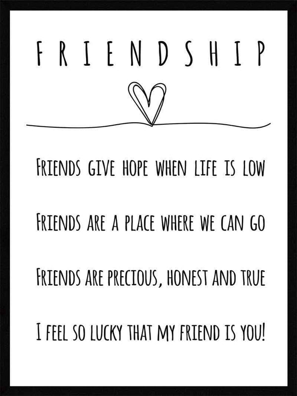 Friendship - Plakat citat