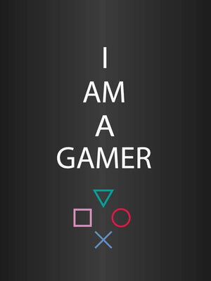 I am a gamer - Gamer plakat citat