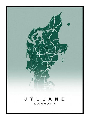 Jylland plakat kort
